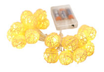 Гирлянда из ротанговых шариков (светодиодная) Globe Rattan Ball