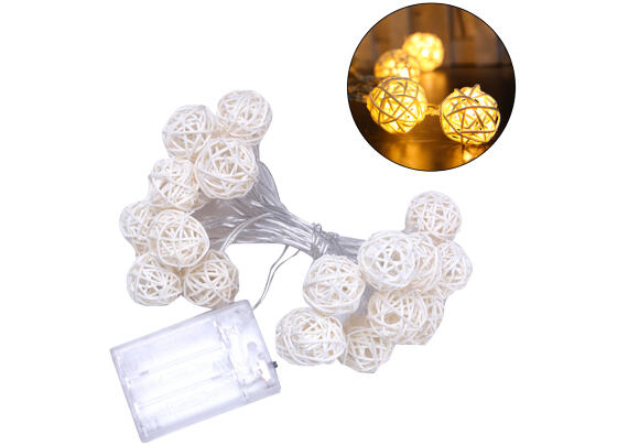 Гирлянда из ротанговых шариков (светодиодная) Globe Rattan Ball Гирлянда из ротанговых шариков (светодиодная) Globe Rattan Ball