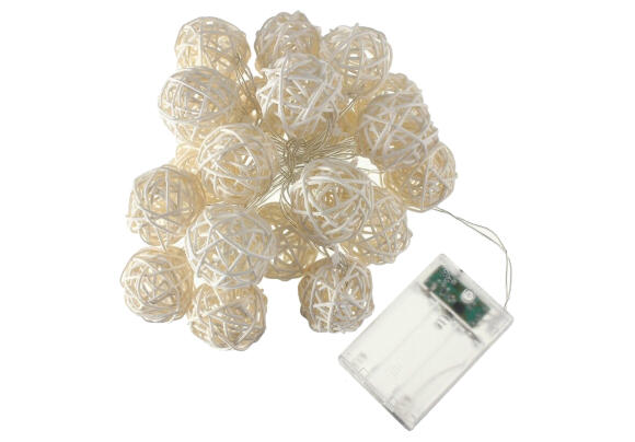 Гирлянда из ротанговых шариков (светодиодная) Globe Rattan Ball Гирлянда из ротанговых шариков (светодиодная) Globe Rattan Ball
