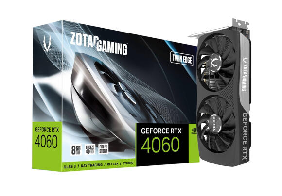 Видеокарта ZOTAC Gaming GeForce RTX 4060 Twin Edge 8 Гб [ZT-D40600E-10M]