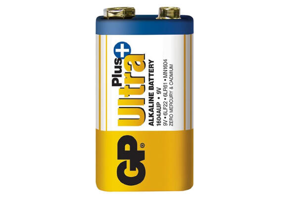 Батарея GP Ultra GP1604AU 1x6F22 9V 1604AU-U1 Батарея GP Ultra GP1604AU 1x6F22 9V 1604AU-U1