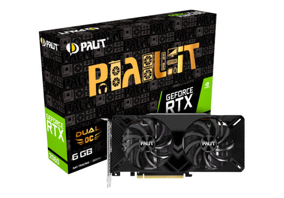 Видеокарта Palit GeForce RTX 2060 Dual OC 6 Гб PA-RTX2060 6G Видеокарта Palit GeForce RTX 2060 Dual OC 6 Гб PA-RTX2060 6G