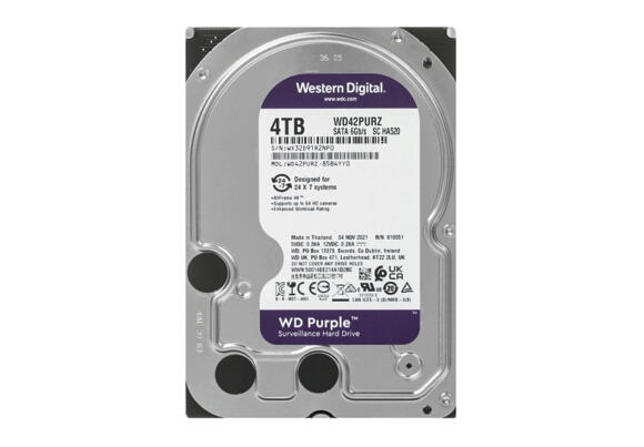 Жесткий диск для ПК WD Purple™ Surveillance 4 TБ 3.5'' WD40PURZ