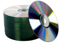 Компакт-диски DVD-R с белой матовой поверхностью 50 шт 