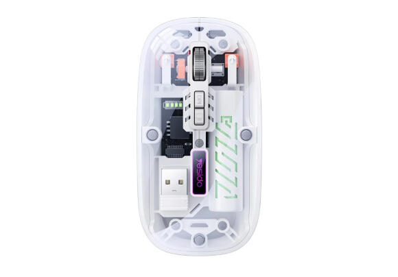 Мышь Yesido KB29 Ergonomic (White-Transparent)