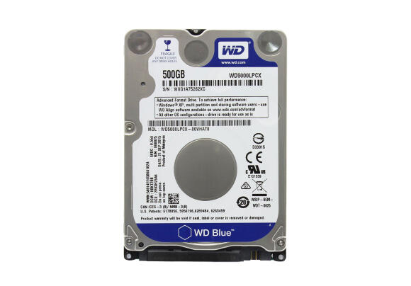Жесткий диск WD Blue™ 500 ГБ 2.5'' (вторичная сборка) WD500GB