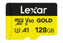 Карта памяти Lexar Professional GOLD 128 Гб [LMSGOLD128G-BNNNG] MicroSD