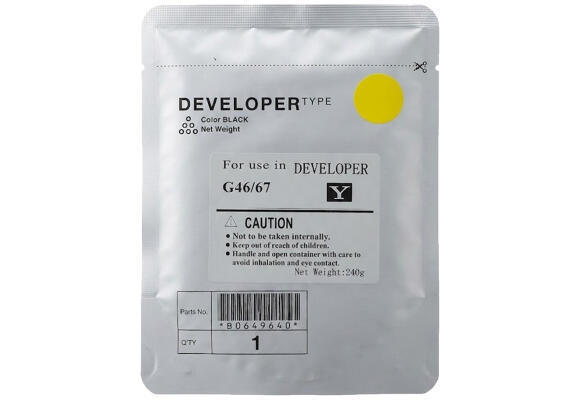 Девелопер G46/G67 Yellow 240g для лазерных принтеров и МФУ Canon iR C3226i/C3326i Девелопер G46/G67 Yellow 240g для лазерных принтеров и МФУ Canon iR C3226i/C3326i