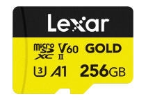 Карта памяти Lexar Professional GOLD 256 Гб [LMSGOLD256G-BNNNG] MicroSD