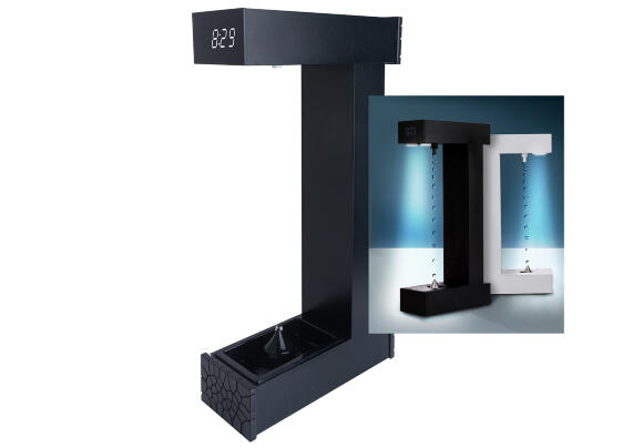 Антигравитационный фонтан с часами FOUNTAIN