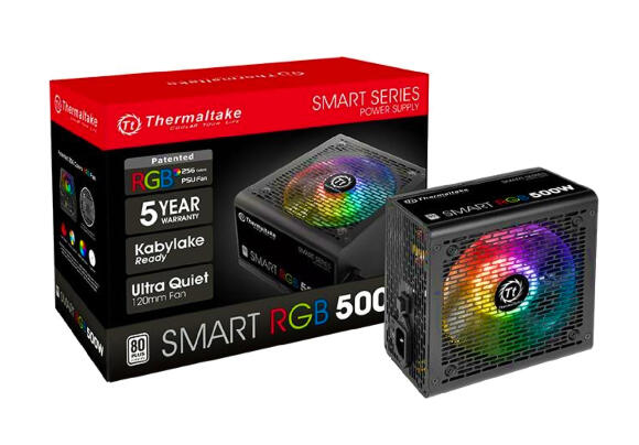 Блок питания для ПК Thermaltake Smart RGB 500W TSPR500W80PBATX Блок питания для ПК Thermaltake Smart RGB 500W TSPR500W80PBATX