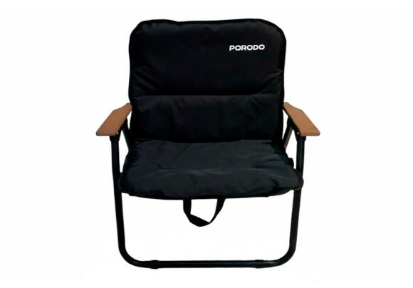 Кемпинговый стул Porodo Lifestyle Outdoor Folding Cushioned Chair (Black)