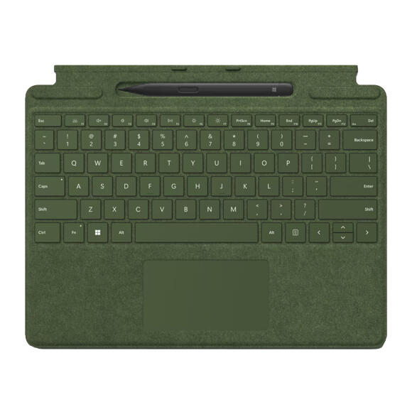 Клавиатура для Microsoft Surface Pro 8/9/X + Стилус Зеленая 8X8-00131