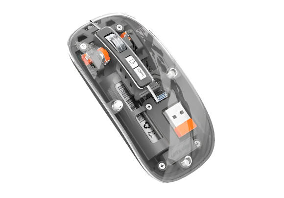 Мышь Green Lion Transparent Mouse 2 1600DPI (Gray)