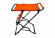 Кемпинговый набор Porodo Lifestyle Dual-Function Foldable Camping Chair and Table (Orange)