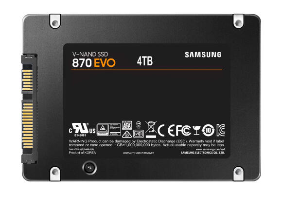 Накопитель SSD Samsung EVO 870 4 ТБ 2.5" [MZ-77E4T0B/EU]