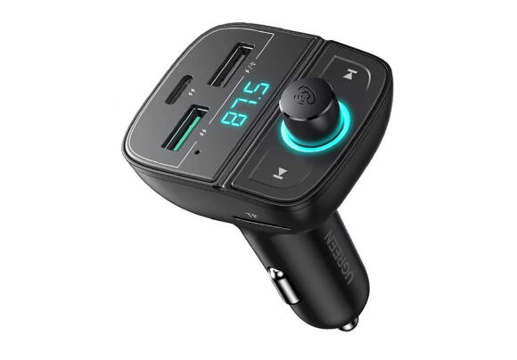 Автомобильное ЗУ UGreen CD229 (c FM-передатчиком) [80910]