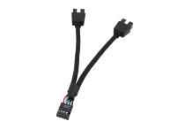 Кабель переходник USB 2.0 (1 x 9 pin к 2 x 9 pin) для передней панели корпуса ПК
