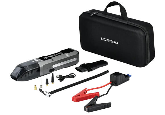 Воздушный компрессор Porodo Ignatov 4-в-1 Jump Starter & Air Pump PDJS41BK Воздушный компрессор Porodo Ignatov 4-в-1 Jump Starter & Air Pump PDJS41BK