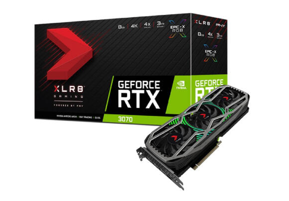 Видеокарта PNY GeForce RTX 3070 8 Гб XLR8 Gaming RTX3070 Видеокарта PNY GeForce RTX 3070 8 Гб XLR8 Gaming RTX3070
