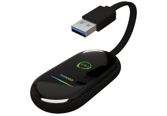 USB-адаптер Porodo Play-X 2-in-1 Wireless CarPlay & Android Auto Adapter PDCRPLYS7BK USB-адаптер Porodo Play-X 2-in-1 Wireless CarPlay & Android Auto Adapter PDCRPLYS7BK