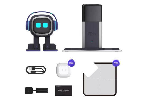 Умный робот EMO со станцией GO HOME на голосовом управлении ChatGPT