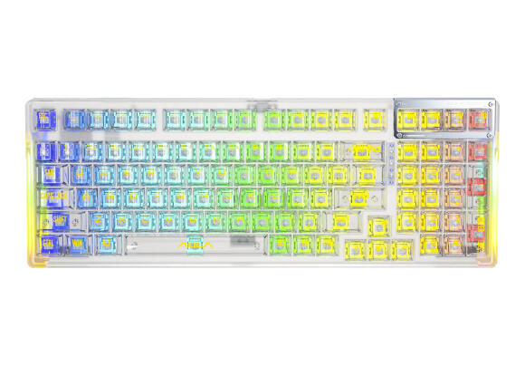 Клавиатура Aula F98 (Transparent-White)