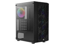 Корпус для ПК Aerocool Hive Hive-G-BK-v2 Корпус для ПК Aerocool Hive Hive-G-BK-v2
