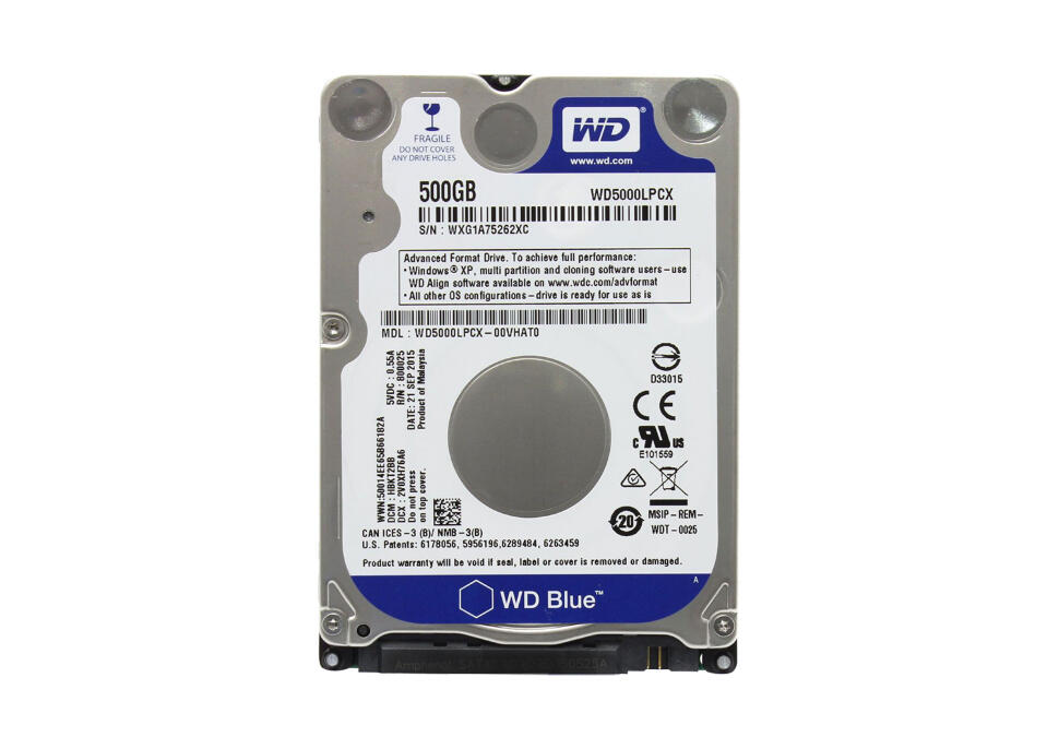 Жесткий диск WD Blue™ 500 ГБ 2.5''