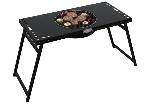 Портативный кемпинговый стол-гриль Green Lion BBQ Table Black [GNPOBBQTBK]