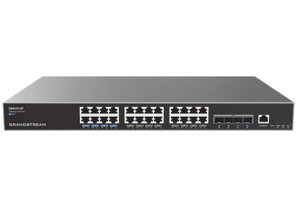 Управляемый коммутатор Grandstream GWN7813P 24×RJ45(Gigabit) и 4×SFP(10Gbps)