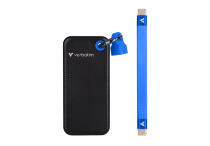 Портативный SSD Verbatim 1ТБ GO POCKET (Black - Blue)