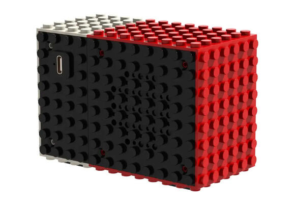 Колонка Porodo Soundtec MiniBlock Portable Stereo Speaker (Red)