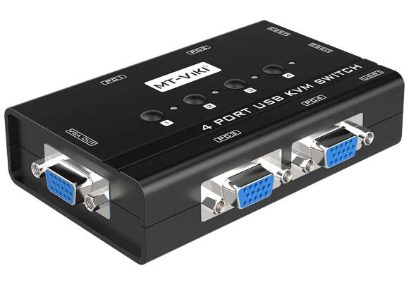 4-портовый KVM-переключатель VGA 4в1 1080P MT-460KL