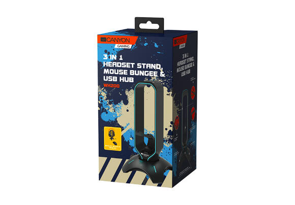 Стойка для наушников Canyon WH-200 3 в 1 CND-GWH200B