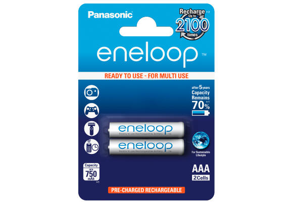 Батарея Panasonic Eneloop AAAx2 (перезаряжаемая) 2678