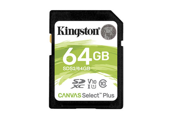 Карта памяти Kingston Canvas Select Plus 64 ГБ SDS2/64GB