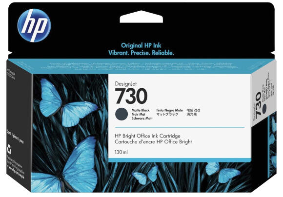 Картридж HP 730 Matte Black 130 мл для плоттера HP DesignJet T1700