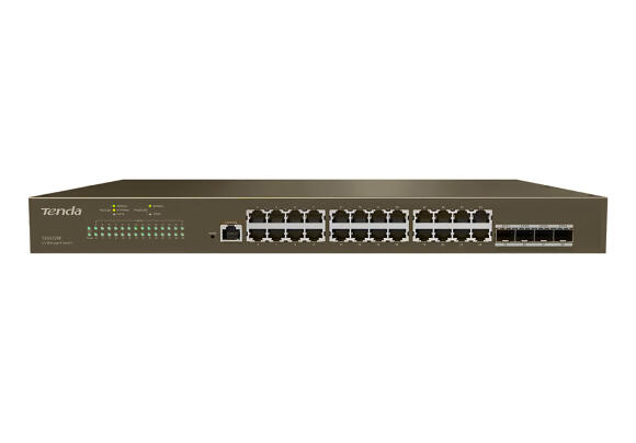 24-х портовый управляемый сетевой коммутатор Tenda TEG5328P-24-410W уровня 3