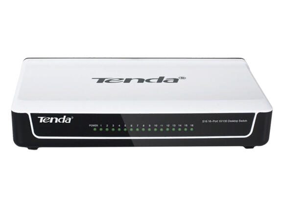 16-ти портовый сетевой коммутатор Tenda S16 10/100 Мбит/с