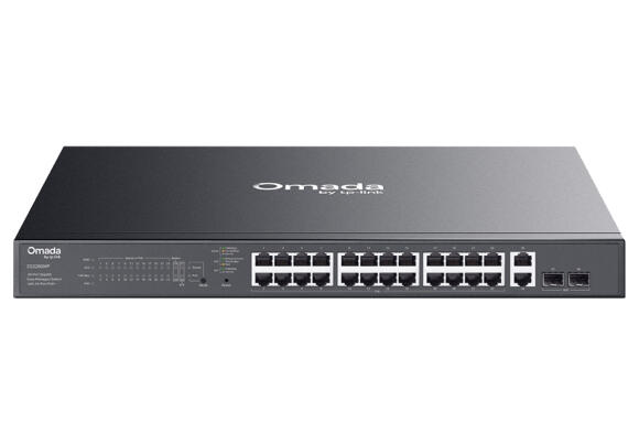 Управляемый коммутатор TP-Link Omada ES228GMP 28-портовый гигабитный Управляемый коммутатор TP-Link Omada ES228GMP 28-портовый гигабитный