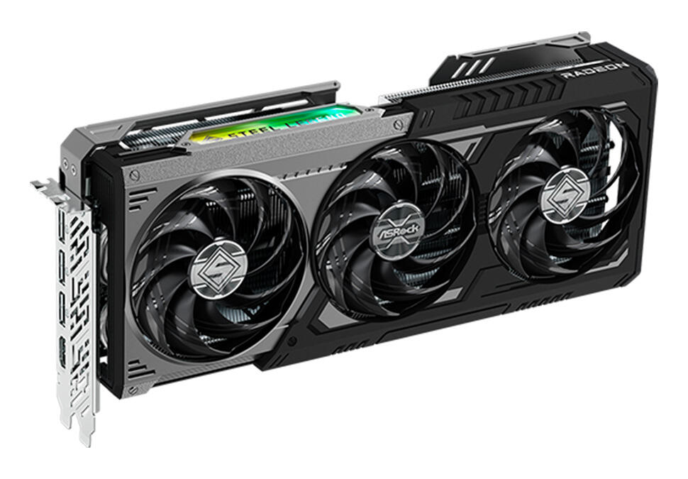 Видеокарта ASRock AMD Radeon RX 9070 XT Steel Legend 16 GB