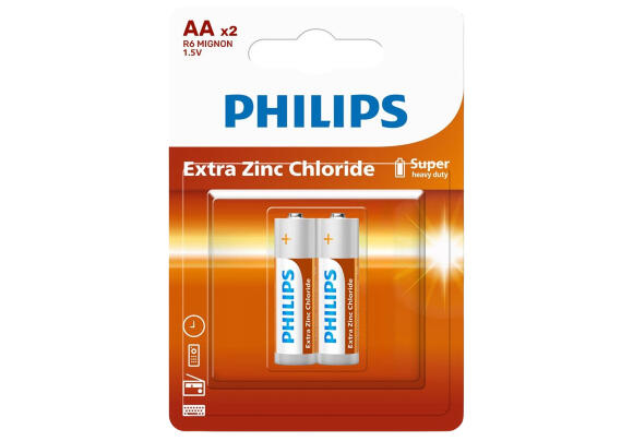 Батарейки Philips LongLife Super Heavy Duty 2xAA Батарейки Philips LongLife Super Heavy Duty 2xAA