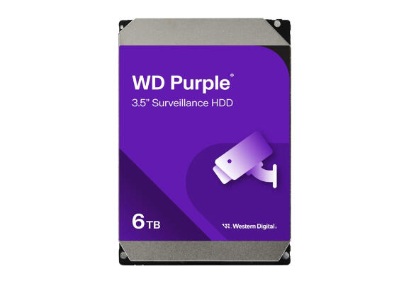 HDD WD Purple 6 TБ 3.5" для интеллектуальных систем видеонаблюдения