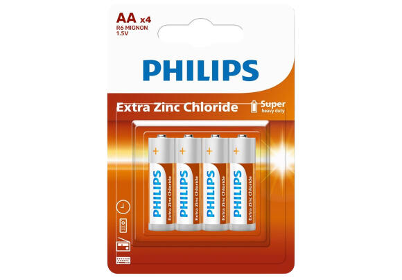 Батарейки Philips LongLife Super Heavy Duty 4xAA