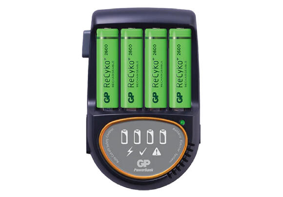 Зарядное устройство GP PB50 + 4 Батарейки AA GPPB50GSE270CA-2GBEA4 Зарядное устройство GP PB50 + 4 Батарейки AA GPPB50GSE270CA-2GBEA4