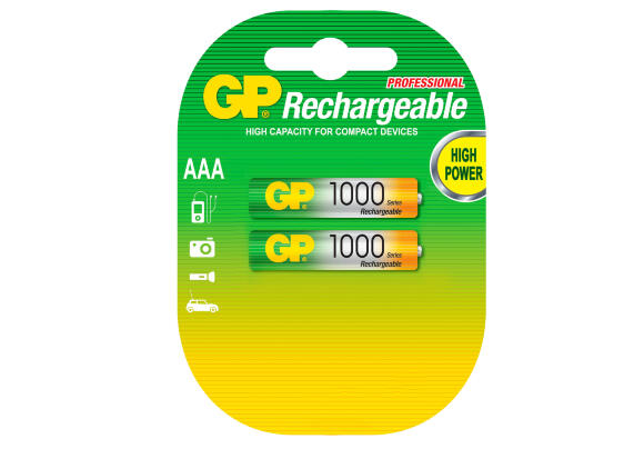 Батарея GP ReCyko AAAx2 (перезаряжаемая) GP100AAAHC-2PL2