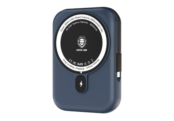 Power Bank Green Lion Monaco 10000mAh 20W PD, QC, MagSafe (Blue)