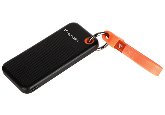 Портативный SSD Verbatim Pocket 1TB USB 3.2 Gen 2 Type-C Black/Orange 32193