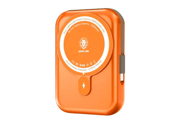 Power Bank Green Lion Monaco 10000mAh 20W PD, QC, MagSafe (Orange)